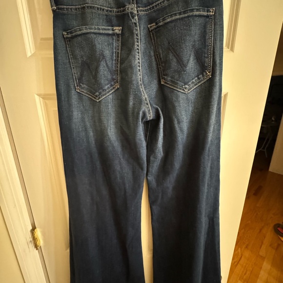 MOTHER Blue Flare Wide Leg Jeans - Picture 3 of 7